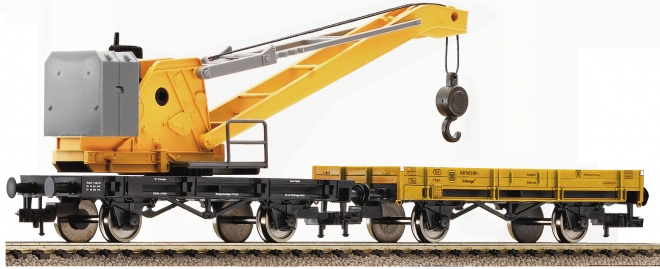 Crane car with boom car<br /><a href='images/pictures/Fleischmann/Fleischmann-501901.jpg' target='_blank'>Full size image</a>